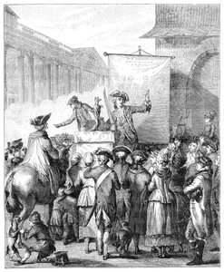 De Charlatan in het Louvre, Parijs, 1885 door Jean Duplessis Bertaux
