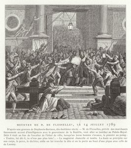 De moord op Jacques de Flesselles, Franse Revolutie, 14 juli 1789