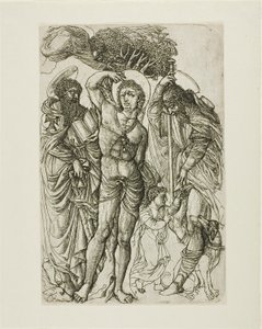 Heilige Sebastiaan, Heilige Antonius en Heilige Rochus door Jean Duvet