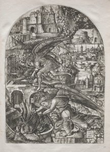 De Apocalyps: Satan gebonden voor duizend jaar door Jean Duvet