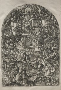 De Apocalyps: St. Jan geroepen naar de hemel, 1546-1556 door Jean Duvet