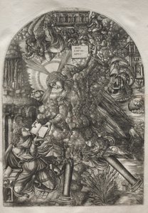 De Apocalyps: De engel geeft St. Jan het boek om te eten