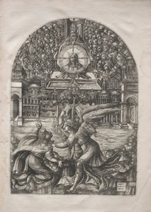 De Apocalyps: De Engel toont St. Johannes de Bron van Levend Water, 1546-1556 door Jean Duvet