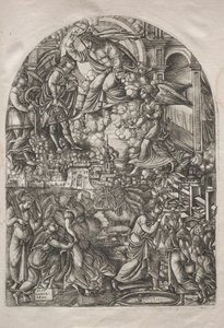 De Apocalyps: De wijnpers van de toorn van God door Jean Duvet