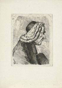 Portret van Francois-Philippe Mesenguy door Jean Duvivier (attributed to)