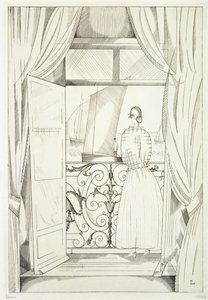 Het Balkon boven de Zee door Jean Emile Laboureur