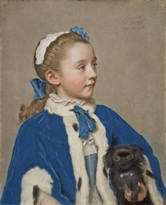 Portret van Maria Frederike van Reede-Athlone op zevenjarige leeftijd