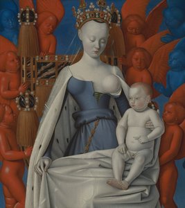 Madonna omringd door serafijnen en cherubijnen, ca. 1450 (olieverf op paneel)