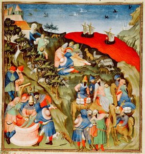 Ms Fr.247 f.25 Het verhaal van Joseph, illustratie, uit 