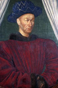 Portret van Karel VII door Jean Fouquet