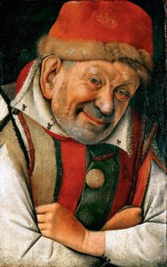 Portret van de nar Pietro Gonella aan het hof van Ferrara