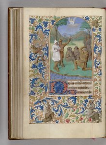 De annunciatie aan de herders Getijdenboek, 1450-1499