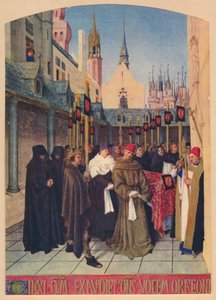 De begrafenis van Etienne Chevalier door Jean Fouquet