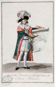 Franse koloniale agent tijdens de periode van het Directoire door Jean Francois (after) Garneray