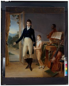 Portret van Frédéric Donnadieu en zijn zoon Frédéric
