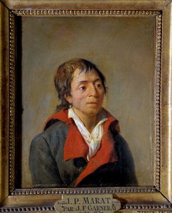 Portret van Jean-Paul Marat (1743-1793), arts, oprichter van L