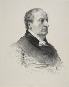 Portret van de Schilder Baron François Gérard door Jean Francois Gigoux