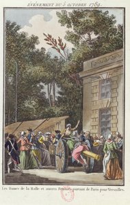 De vrouwen van Les Halles marcheren naar Versailles, 5 oktober 1789