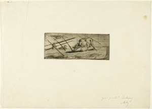 Een grazend schaap door Jean Francois Millet