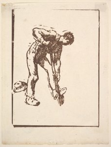Graver, 1863 door Jean Francois Millet
