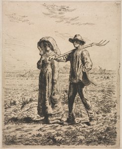 Aan het Werk Gaan door Jean Francois Millet