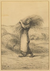 Oogsttafereel door Jean Francois Millet