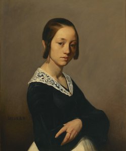 Portret van Louise-Antoinette Feuardent door Jean Francois Millet