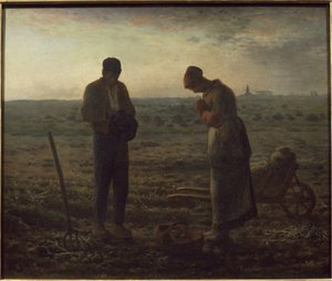 De Angelus door Jean Francois Millet
