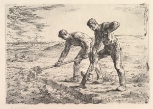 De Gravers, 1830-75 door Jean Francois Millet