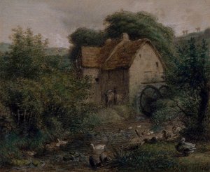 De Oude Molen door Jean Francois Millet