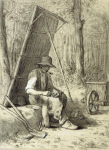 De wegwerker door Jean Francois Millet