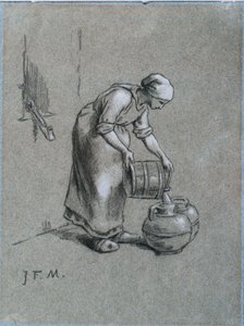 Vrouw bij een Put