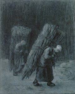 Vrouwen die takken dragen, ca. 1858