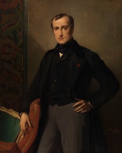 De schilder Paul Delaroche door Jean Francois Portaels