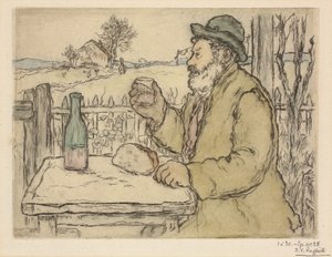 Op Uw Gezondheid, 1894 door Jean Francois Raffaelli