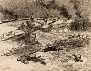 Na de strijd door Jean Francois Raffaelli