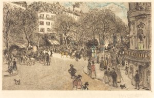 De Boulevard des Italiens door Jean Francois Raffaelli