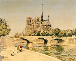 Notre Dame en de Seine door Jean Francois Raffaelli