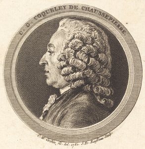 Charles-Georges Coqueley de Chaussepierre door Jean Francois Rousseau after Charles Nicolas Cochin II