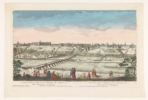 Gezicht op de stad Madrid door Jean François Daumont