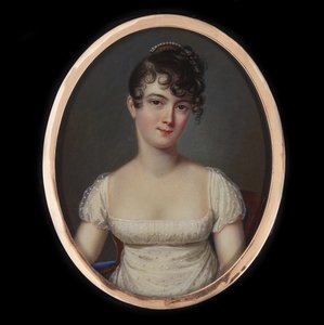 Portret van Madame Récamier, geboren Julie Bernard 1777-1849, ca 1805 door Jean François Gérard Fontallard
