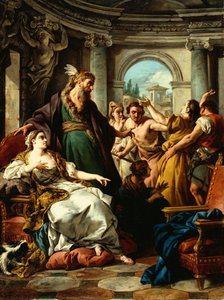 Jozef beschuldigd door de vrouw van Potifar, 1745 door Jean François de Troy