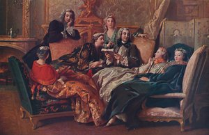 Het Lezen van Molière door Jean François de Troy