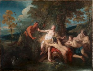 Pan en Syrinx door Jean François de Troy