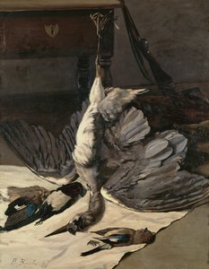 Stilleven met reiger