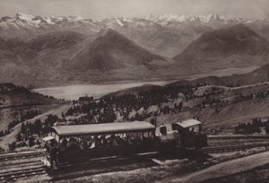 Bij station Rigi Kulm door Jean Gaberell