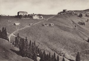 Hotel Rigi Staffel, elektrische Arth Rigi Bahn door Jean Gaberell