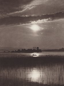 Zwitserland: Het Meer van Zürich, Avond door Jean Gaberell