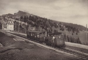 Vitznau Rigi Kulm, Tandradbaan door Jean Gaberell