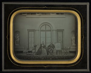 Jean-Gabriel en Anne-Charlotte-Adélaïde Eynard door Jean Gabriel Eynard
